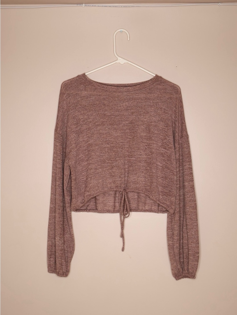 Akaiv Cozy Mauve Brown Lounge Set - Drawstring Waist Top & Jogger S - Picture 3 of 8